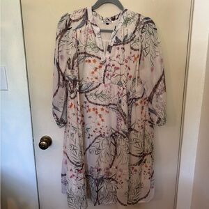 Floral Midi Dress - Multicolor